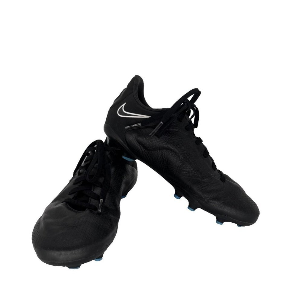 Nike Tiempo Legend 9โ Academy kids Black Light Photo Blue Sz 5 see pic